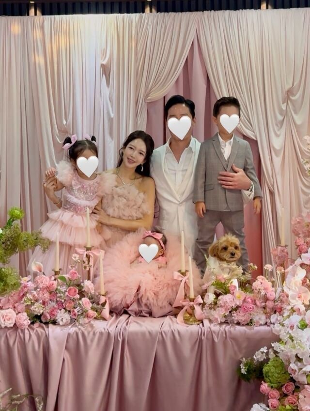 박현선, 셋째 딸 백일잔치 공개…결혼식 뺨치는 화려한 스케일과 가족의 따뜻한 사랑