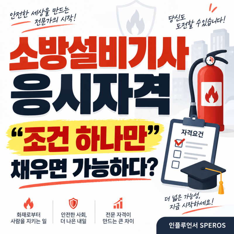 소방설비기사 응시자격, "조건 하나만" 채우면 가능하다?