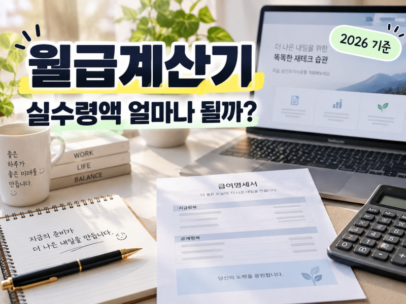 [월급 계산기] 세전 300만 원인데 통장엔 왜 다를까? 2026 공제액 확인