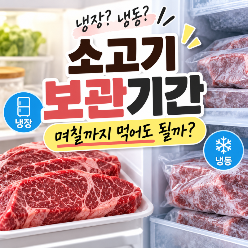 소고기 냉장·냉동 보관기간, 며칠까지 먹어도 될까? 보관법과 해동 방법