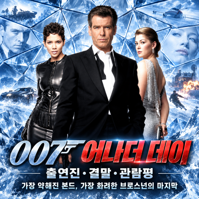 영화 007 어나더 데이 출연진 결말 관람평, 가장 약해진 본드와 가장 화려한 브로스넌의 마지....