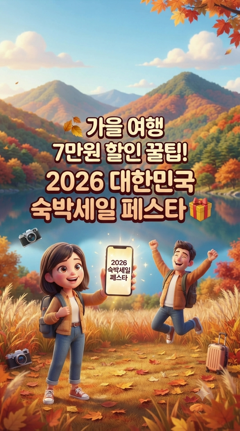 2026 대한민국 숙박세일 페스타 혜택, 대상, 꿀팁 총정리! (가을 국내 여행 필수 가이드)