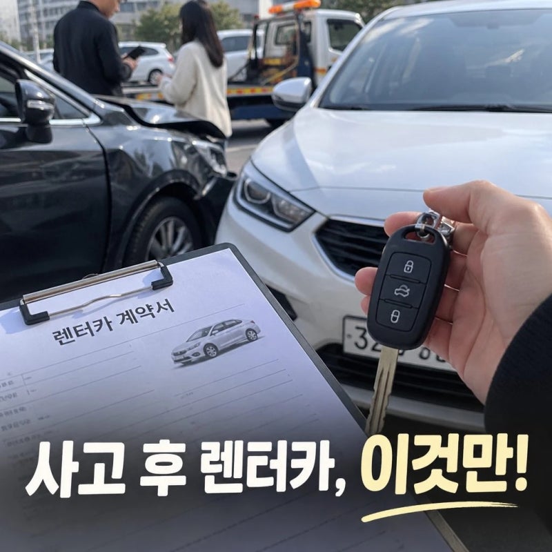 자동차 사고 후 렌터카 이용 전 꼭 확인해야 할 7가지