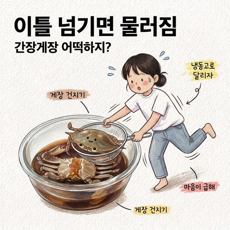 이틀 넘기면 물러짐 간장게장 보관법 냉장 보관기간 냉동 보관 방법 해동 간장 재활용