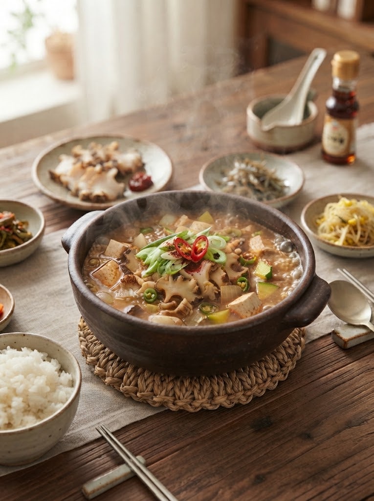 바다의 품격이 담긴 깊고 진한 맛! 뿔소라 된장찌개