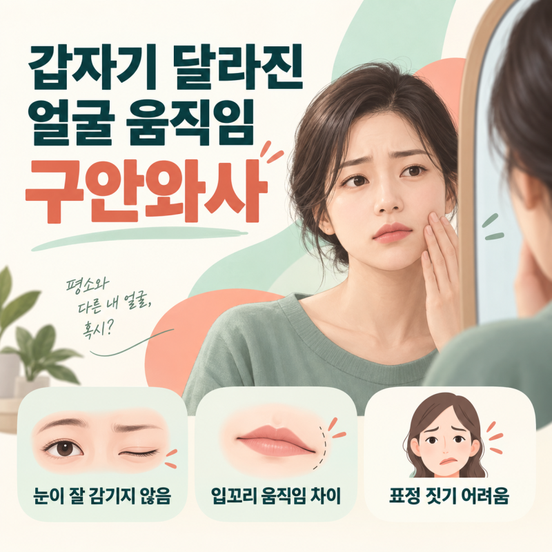 진유한의원 구안와사의 원인과 나타나는 변화