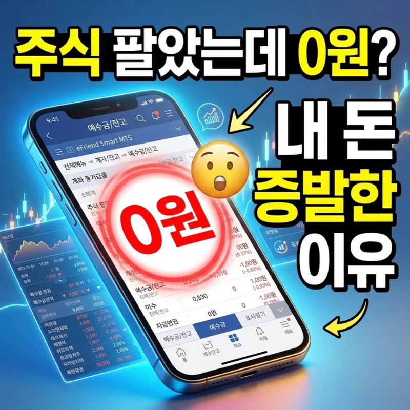 [주식초보 탈출 6탄] "금요일에 주식 팔면 언제 찾을까?" 주식 예수금 D+2 정산의 모든 것