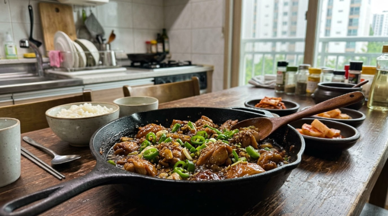 편스토랑 류수영 갈비치킨 만들기, 닭다리살 잡내 없이 겉바속촉 굽는법