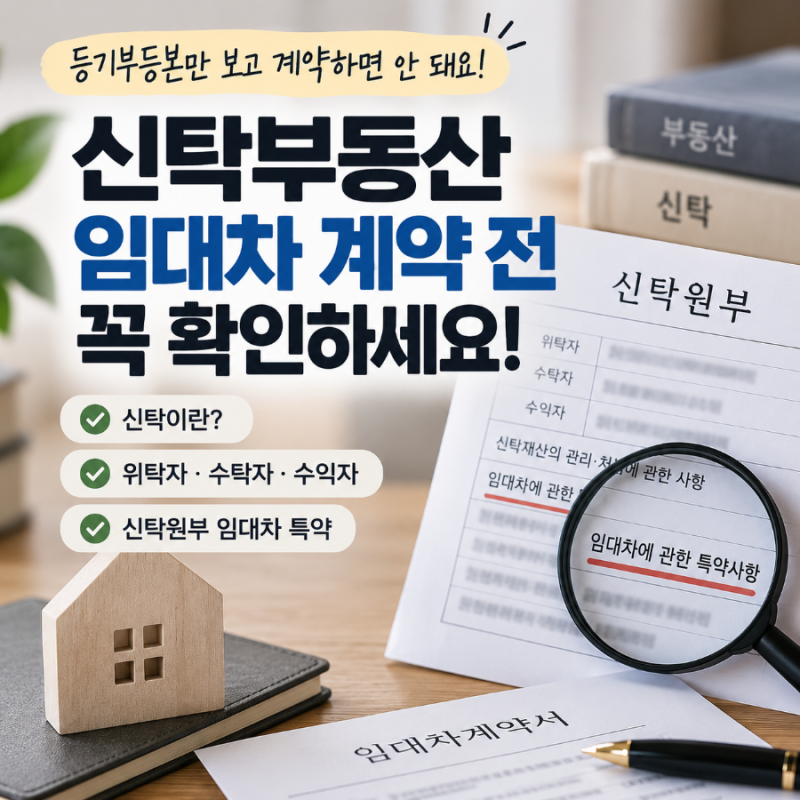 신탁등기 월세 주의사항, 신탁원부와 위탁자·수탁자·수익자 정리