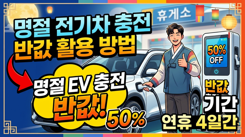 명절 전기차 충전 반값 혜택 총정리