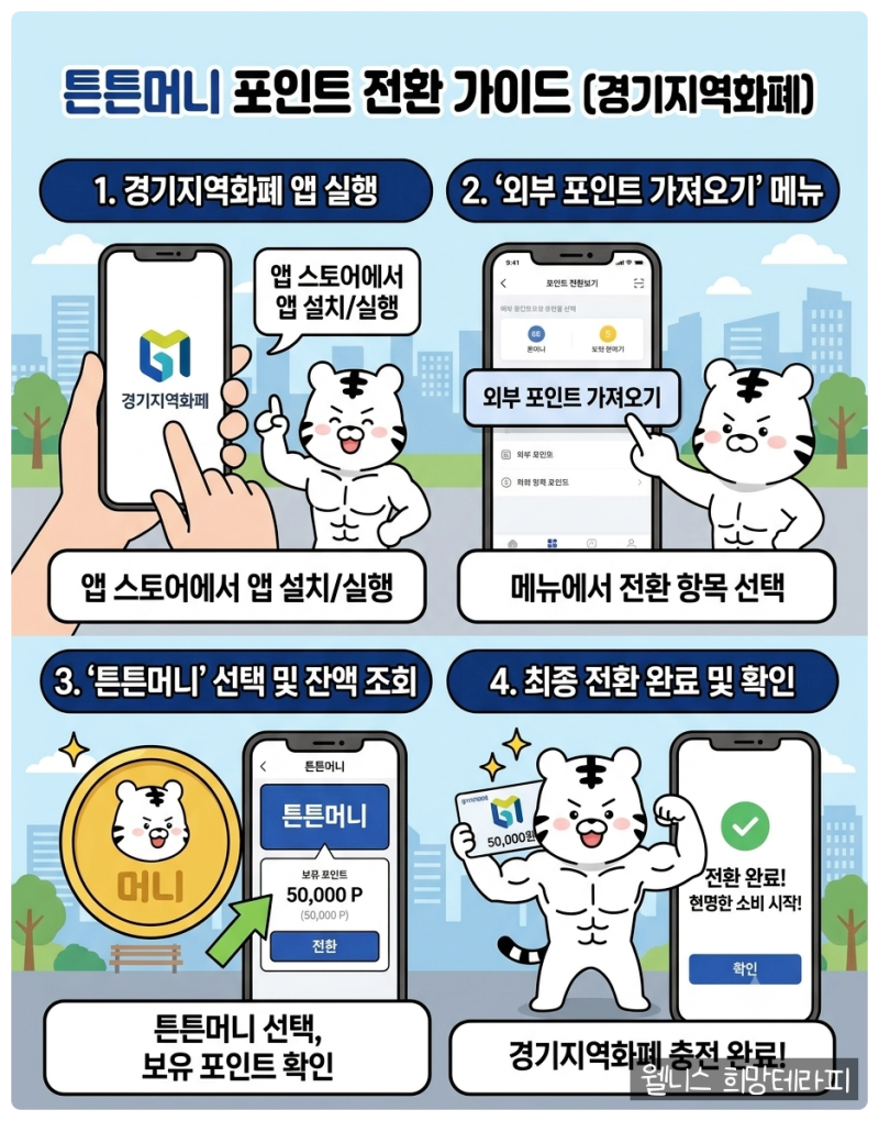 튼튼머니 포인트 전환 방법 & 사용처 총정리: 경기지역화폐·제로페이 1분 충전 가이드