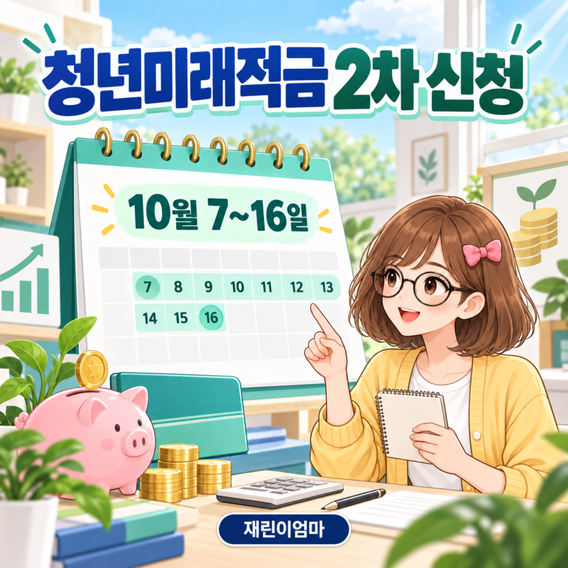 청년미래적금 2차 신청 10월 7일 시작, 가입대상·갈아타기 순서