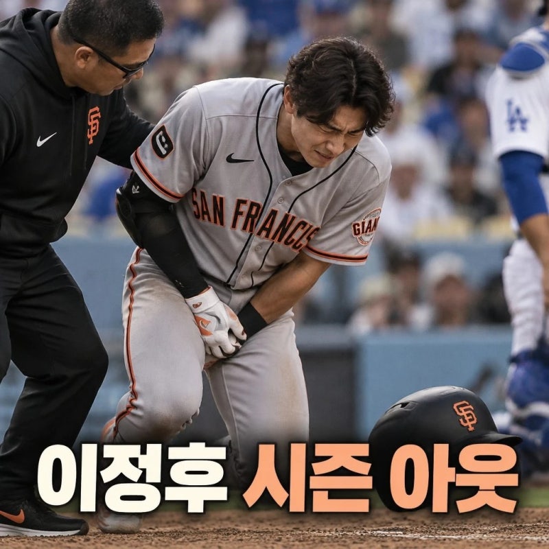 이정후 시즌 아웃 사타구니 부상과 10일 IL 등재