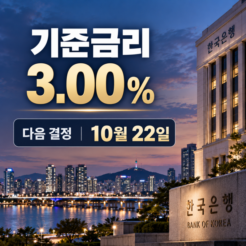 기준금리 3.00%로 인상 10월에는 무엇을 확인해야 할까?｜물가·경기·금리 전망 핵심정리