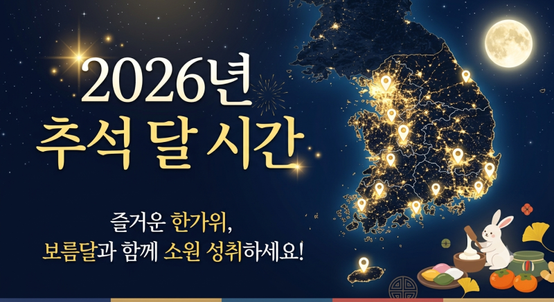 2026 추석 보름달 뜨는 시간 알고 계셨나요? 생각보다 일찍 뜨는 소원 명당 꿀팁 총정리