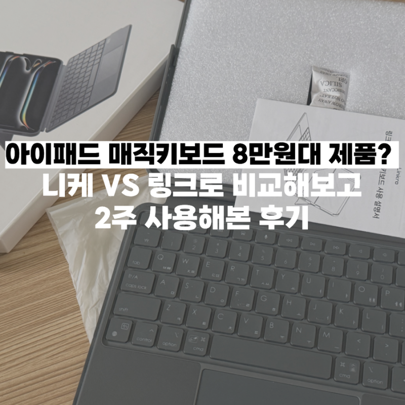 아이패드 매직키보드 니케 VS 링크로 100번 고민하고 구입한 링크로 매직키보드 분리형