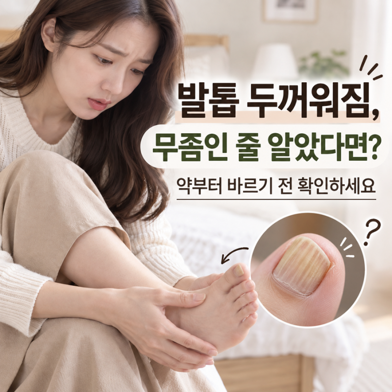 발톱 두꺼워짐, 무좀인 줄 알았다면? 약부터 바르기 전 확인하세요
