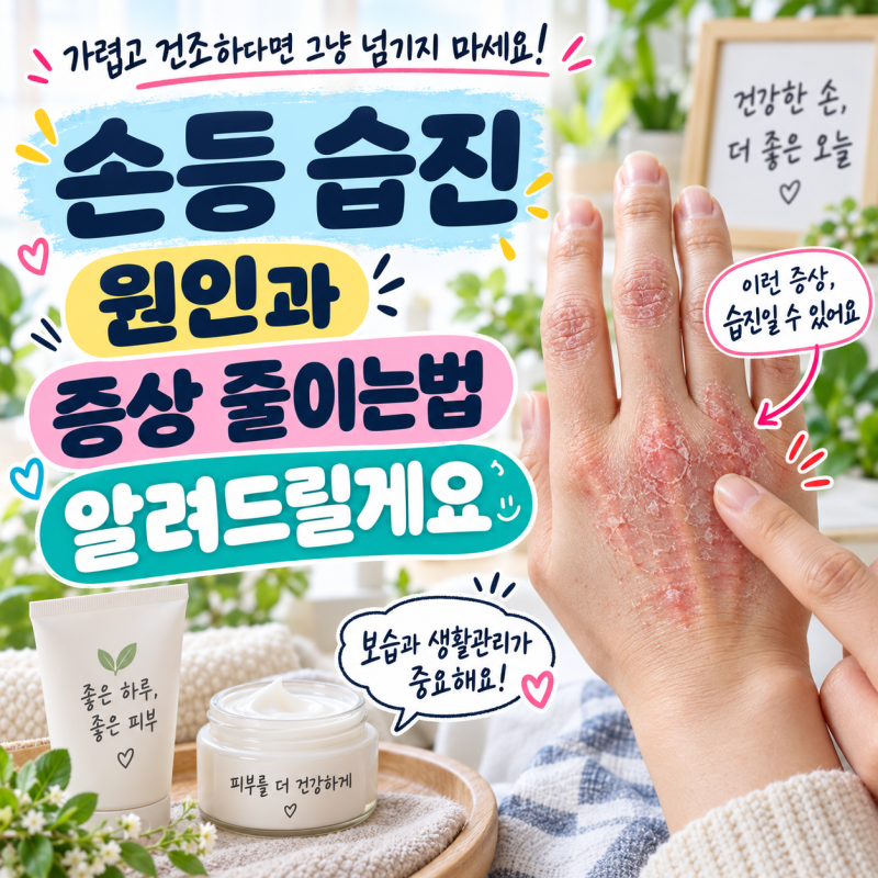 손등 습진 원인과 증상 줄이는법 알려드릴게요