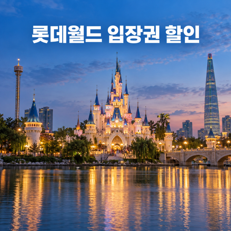 롯데월드 입장권 할인, 정가보다 저렴하게 예매하는 순서