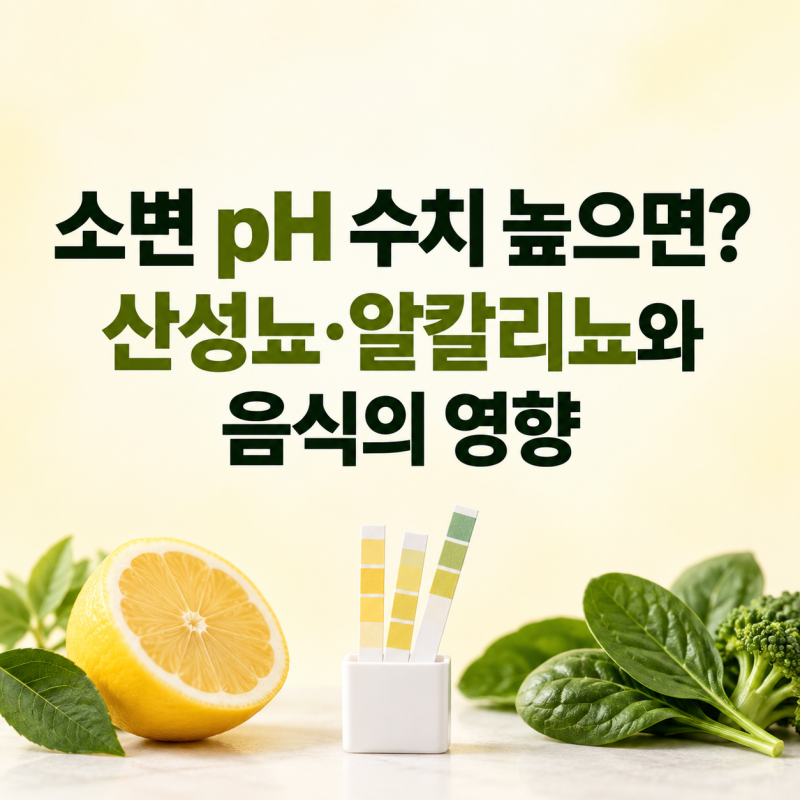 소변 pH 농도 높으면? 산성뇨·알칼리뇨와 음식의 영향