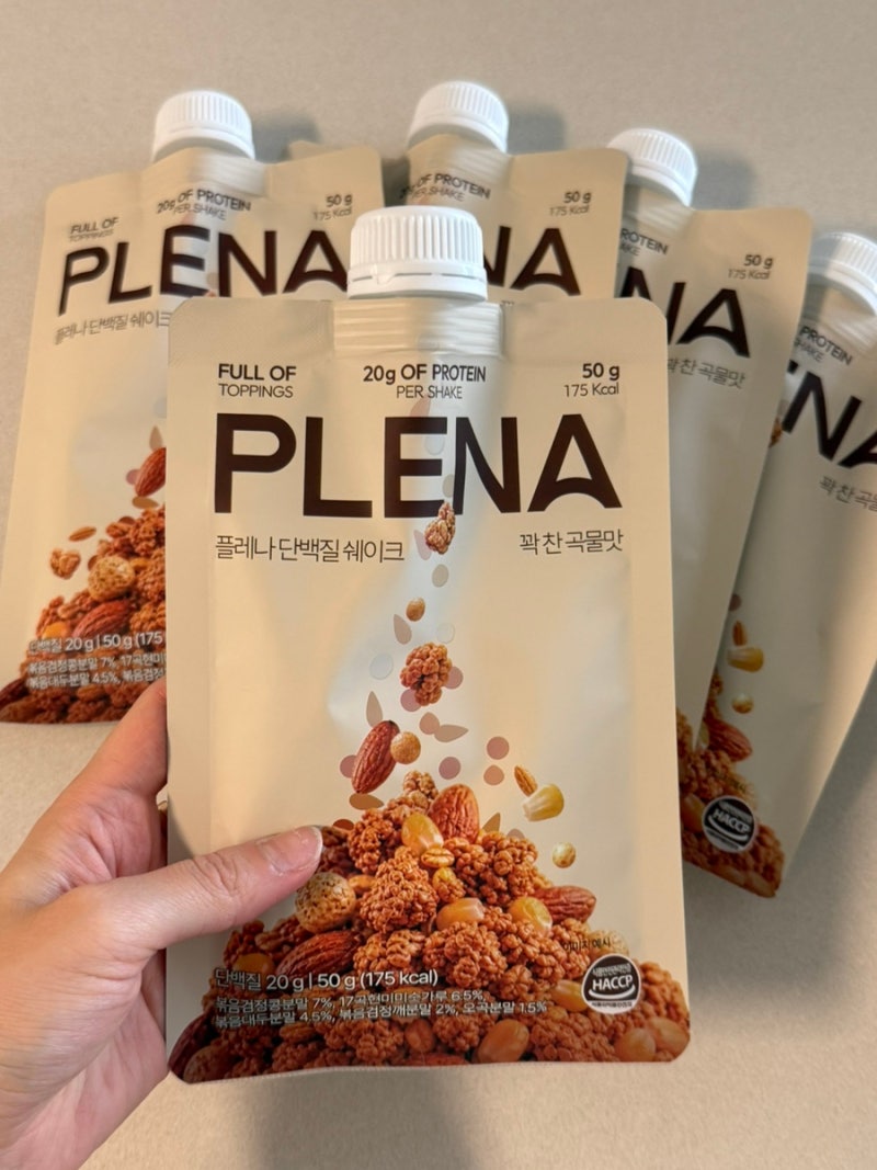 맛있는 단백질쉐이크 추천 플레나 크런치토핑 식사대용