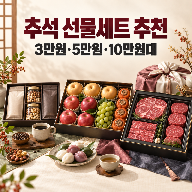 2026 추석선물세트 추천 3만원·5만원·10만원대 가격대별 정리