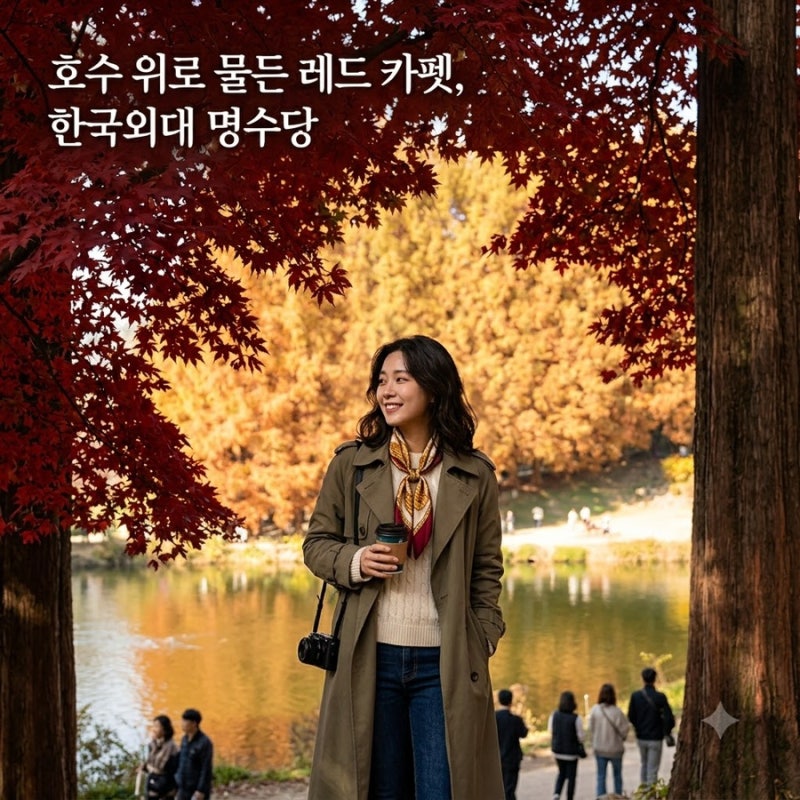 가을 분위기 미쳤다는 용인 한국외대 메타세쿼이아 단풍길 현장