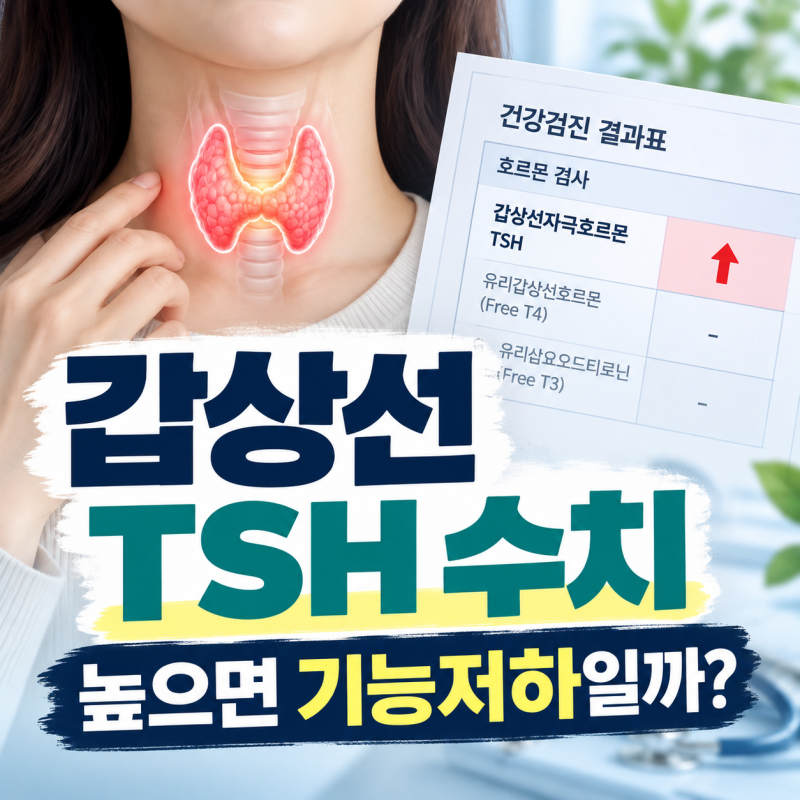 갑상선 TSH 수치 높으면? 정상범위와 갑상선기능저하증 확인법