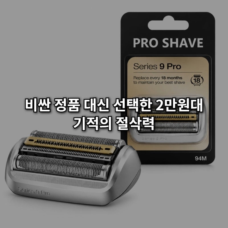 브라운 면도기 날망 교체 비용 고민 끝! 시리즈9 프로 호환날 2만원대 갓성비 템 추천