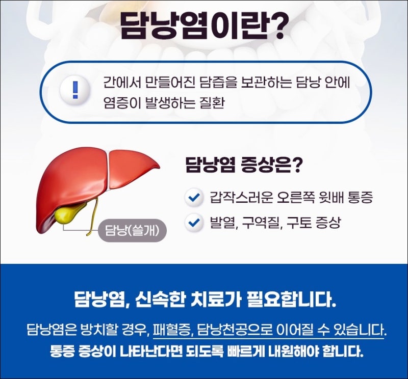 만성 담낭염 방치하면 수술이 어려워진다는데 사실일까?