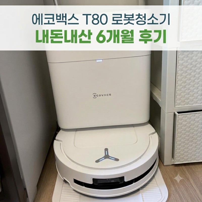 에코백스T80 걸레 로봇청소기 내돈내산 6개월 실사용 장단점 흡입력 후기