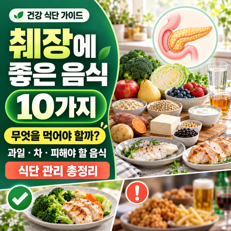 췌장에 좋은 음식 10가지｜안 좋은 음식·과일·차와 건강 식단 총정리