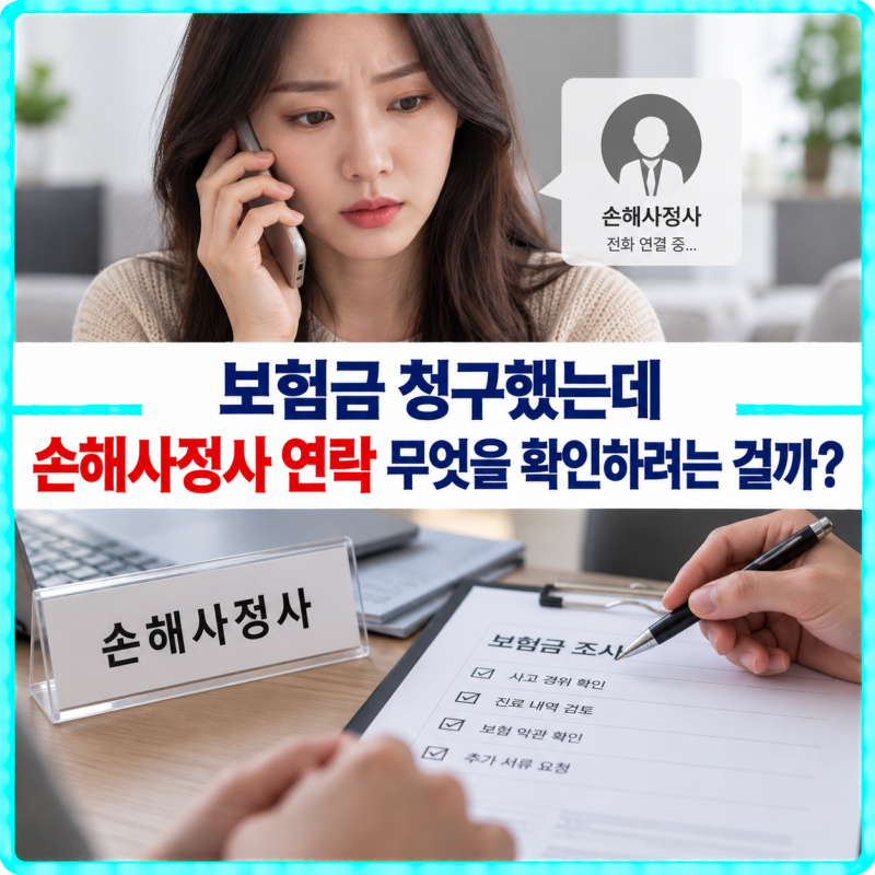 보험금 청구 후 손해사정사가 연락했다면 왜 조사가 시작된 걸까?