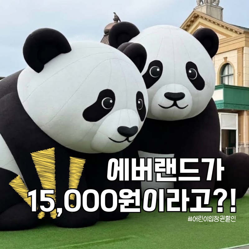 에버랜드 입장권 할인 종일권이 15,000원?! 어린이 코스튬 조건·예약방법 총정리