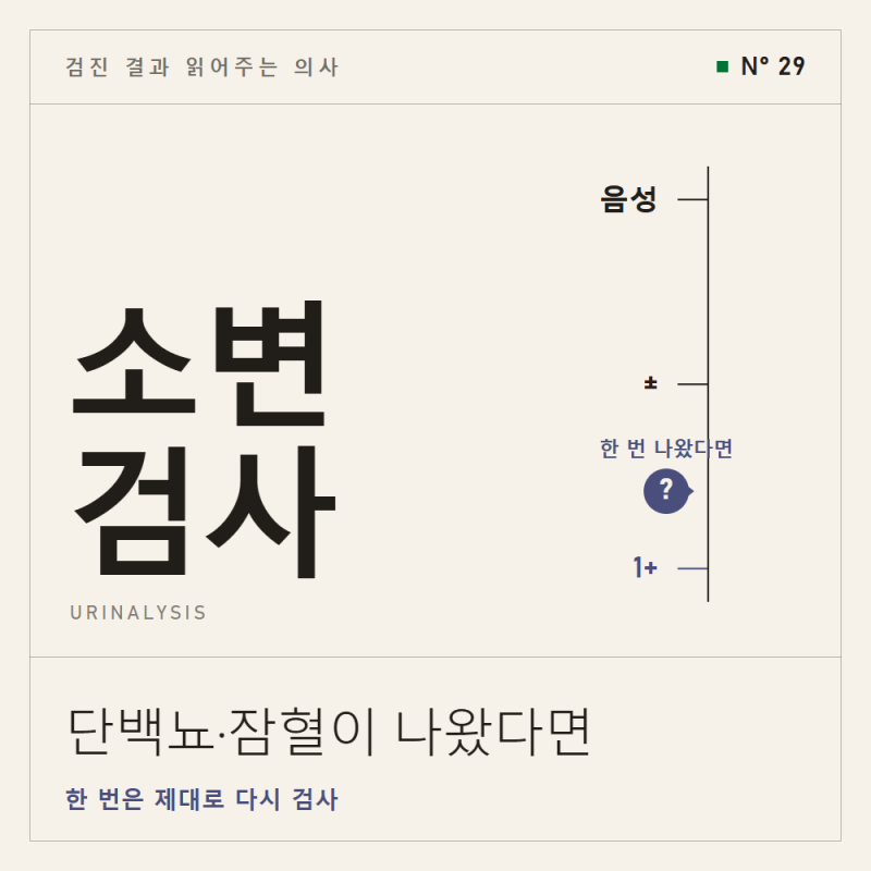 소변 단백뇨·잠혈, 다시 하면 사라질까?