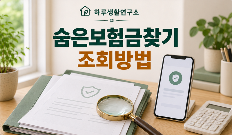 숨은보험금찾기 조회방법｜내보험찾아줌에서 받을 돈 확인하는 순서