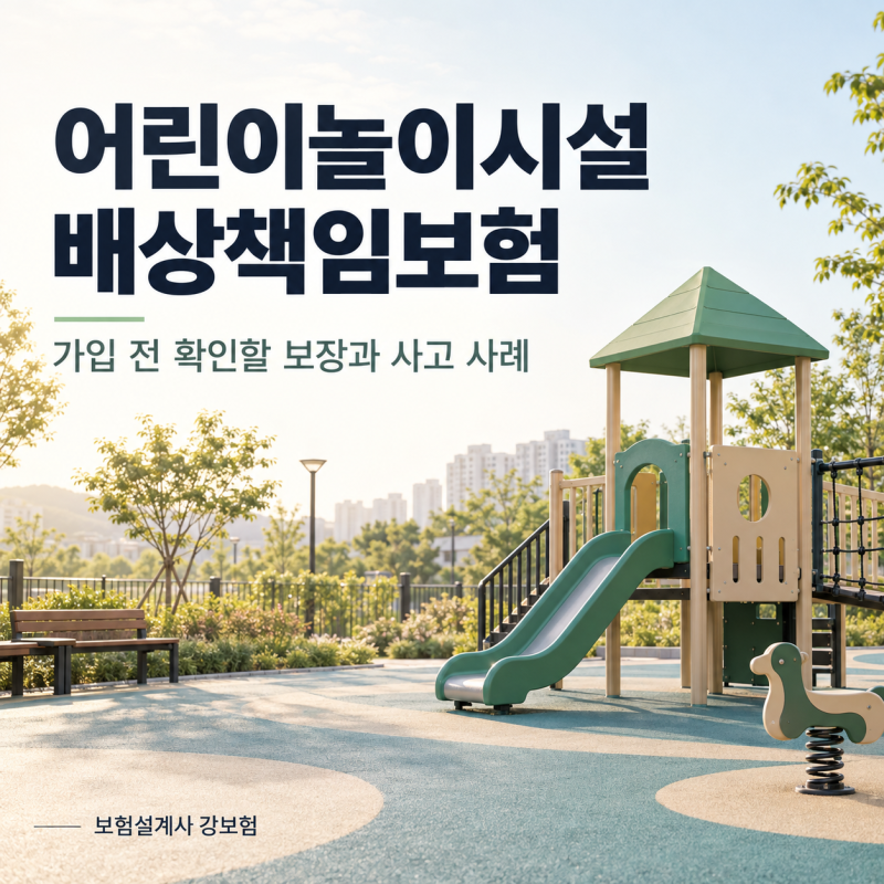 어린이놀이시설배상책임보험, 키즈카페·놀이터 사고 전에 확인할 보장과 가입 조건