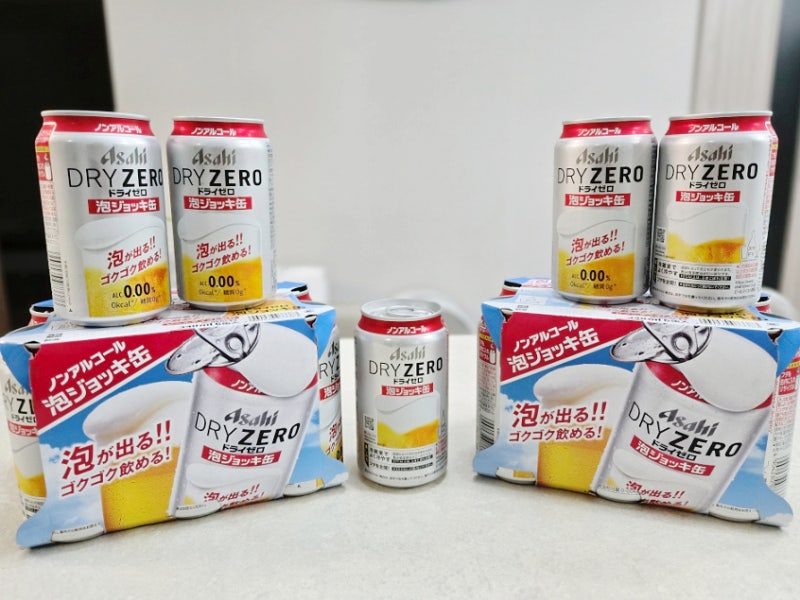 아사히 드라이 제로 0.00 후기, 운전 가능한 무알콜 생맥주 카스와 맛 비교