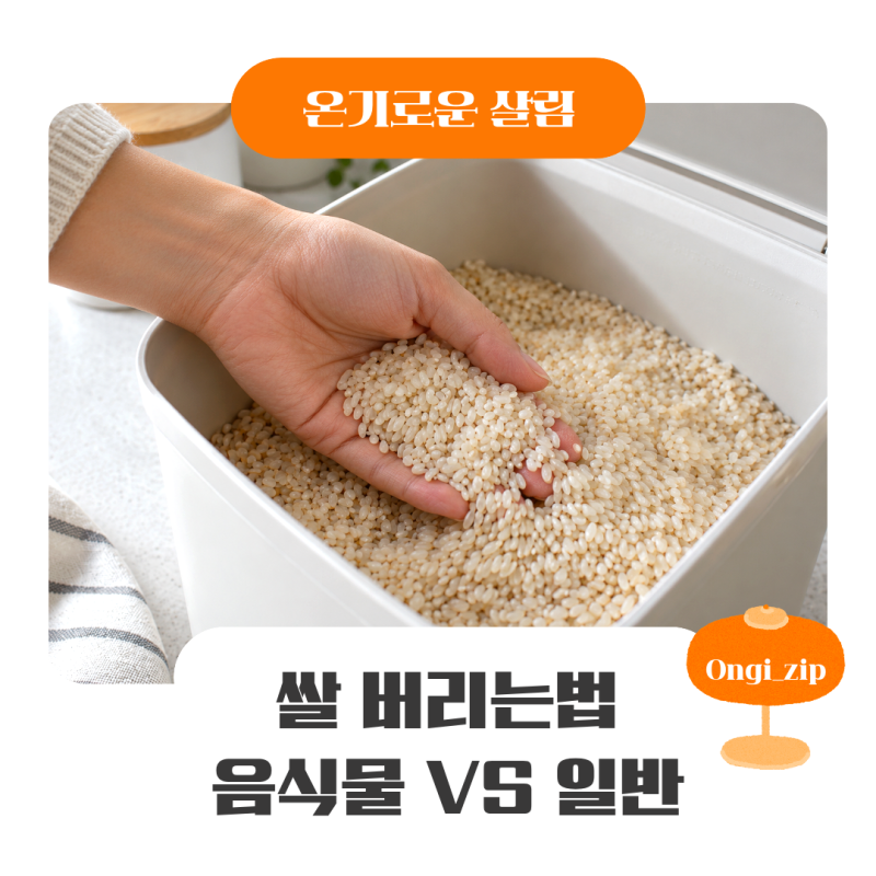 쌀 버리는법 오래된 쌀 벌레 먹은 쌀은 어떻게 버릴까?