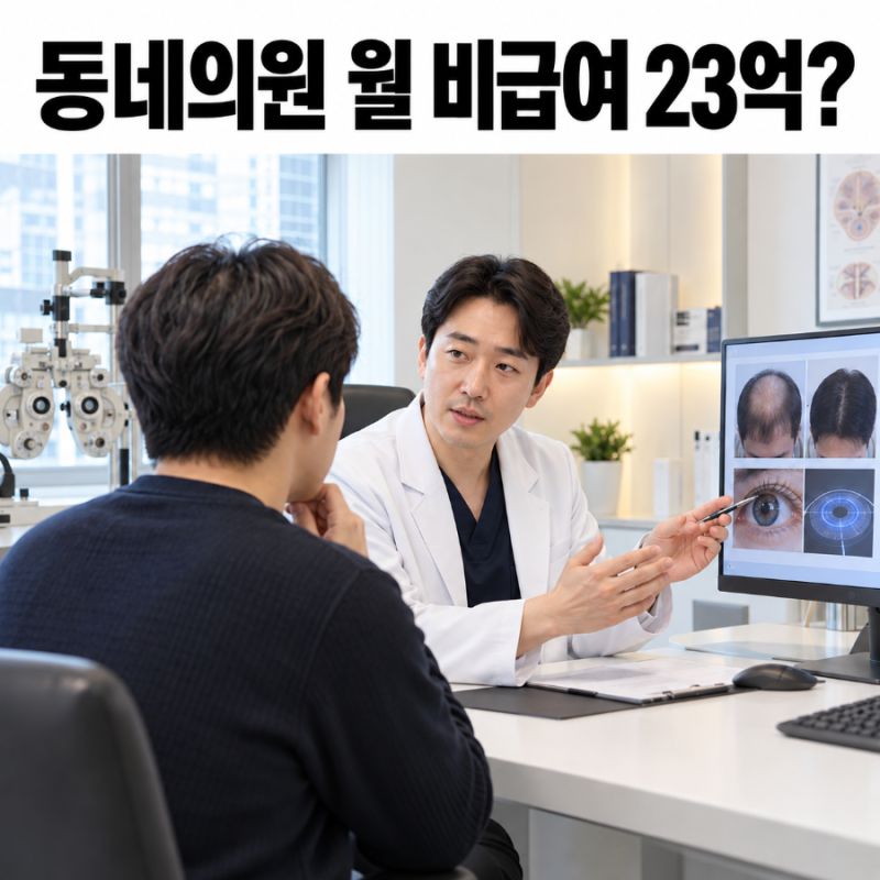 동네의원 한 달 비급여 수입 23억원? 모발이식·라식에 돈 몰리는 이유