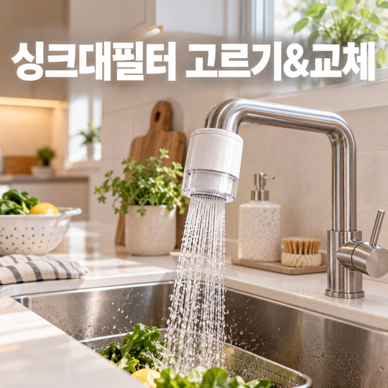싱크대필터 교체 주기 주방 수전 필터 제대로 고르는 법
