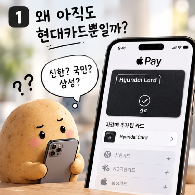 애플페이 카드사, 왜 3년 넘게 현대카드뿐일까