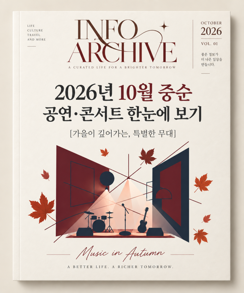 Mid-October 2026 Performances and Concerts Schedule | A Glance at Fall Shows