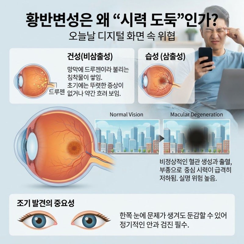 시야가 흔들리는 순간, 꼭 알아야 할 ‘황반변성’ 체크리스트