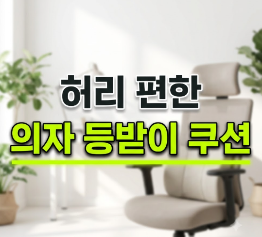 허리 부담 줄이려 사무실 의자 등받이 쿠션 직접 써보고 고른 기준