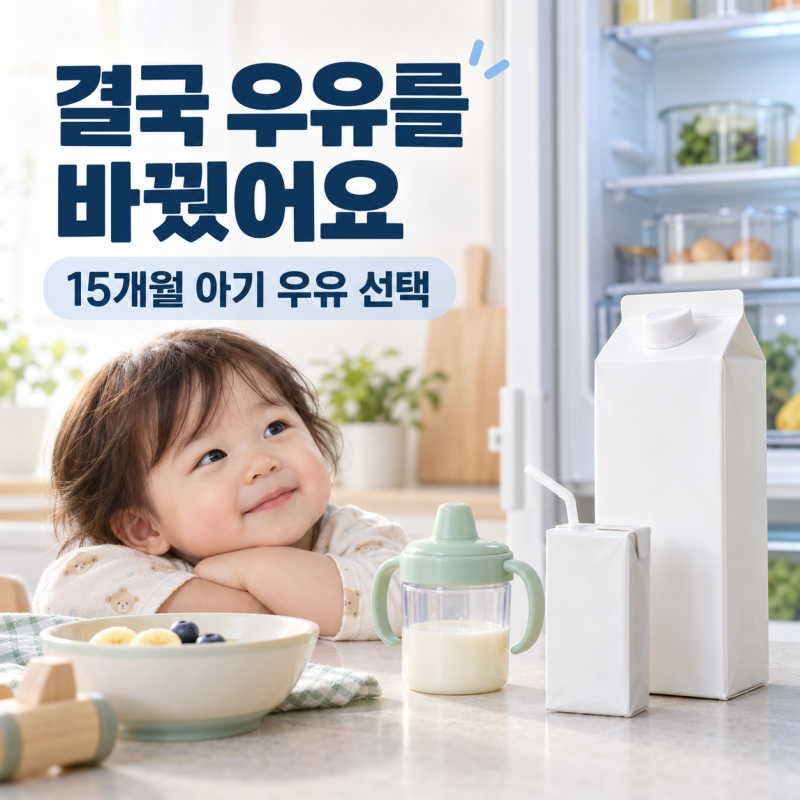 결국 바꿨다, 15개월 아기에게 맞춘 돌아기 우유추천