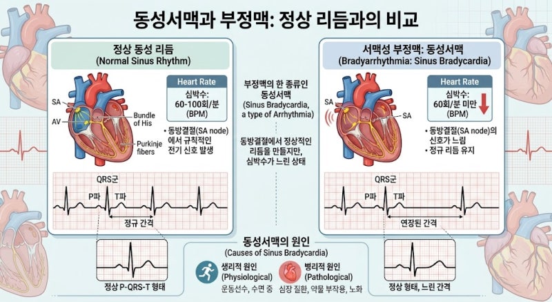 동성서맥과 부정맥의 차이점! 내 심장은 괜찮은 걸까?