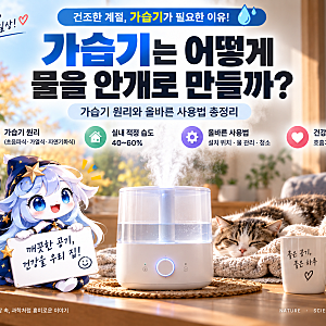 가습기는 어떻게 물을 안개로 만들까?｜가습기 원리와 올바른 사용법 총정리