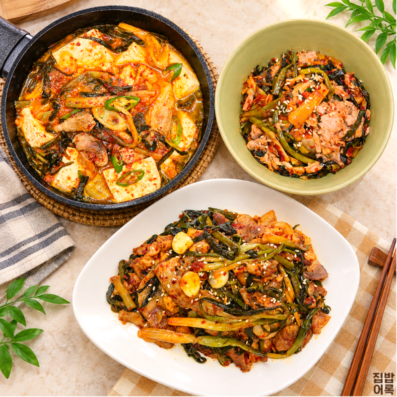 쪽파김치 활용요리 3가지, 신맛 강한 묵은김치의 맛있는 변신