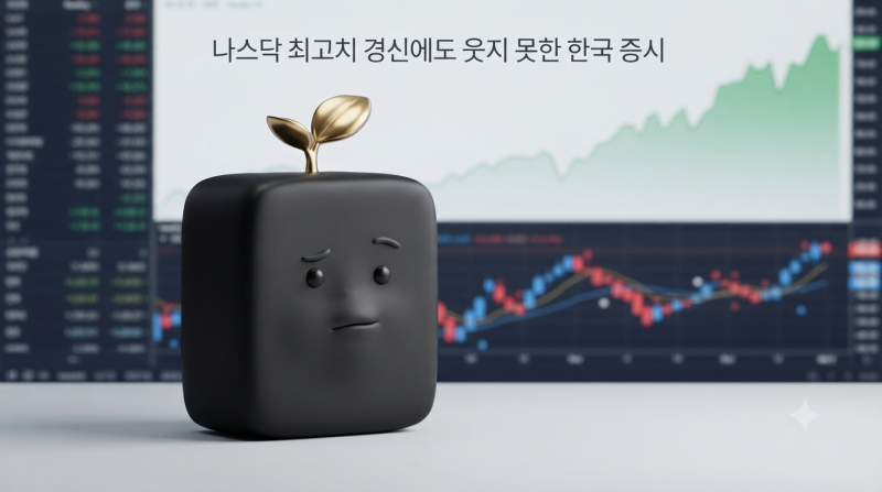 나스닥 최고치 경신에도 웃지 못한 한국 증시